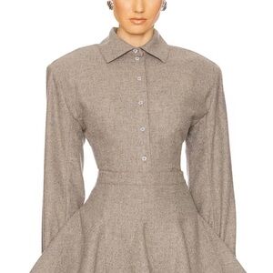 Helsa The Tweed Overshirt and Skirt SET